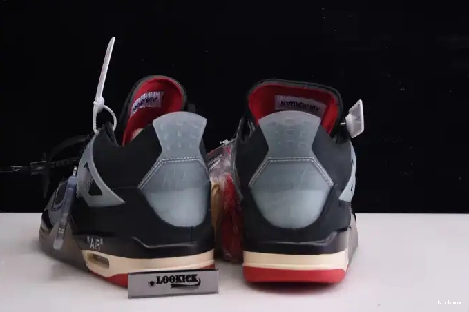 Cheap MAX Bred x White Off Jordan 4 CV9388-001 Retro Air 0523